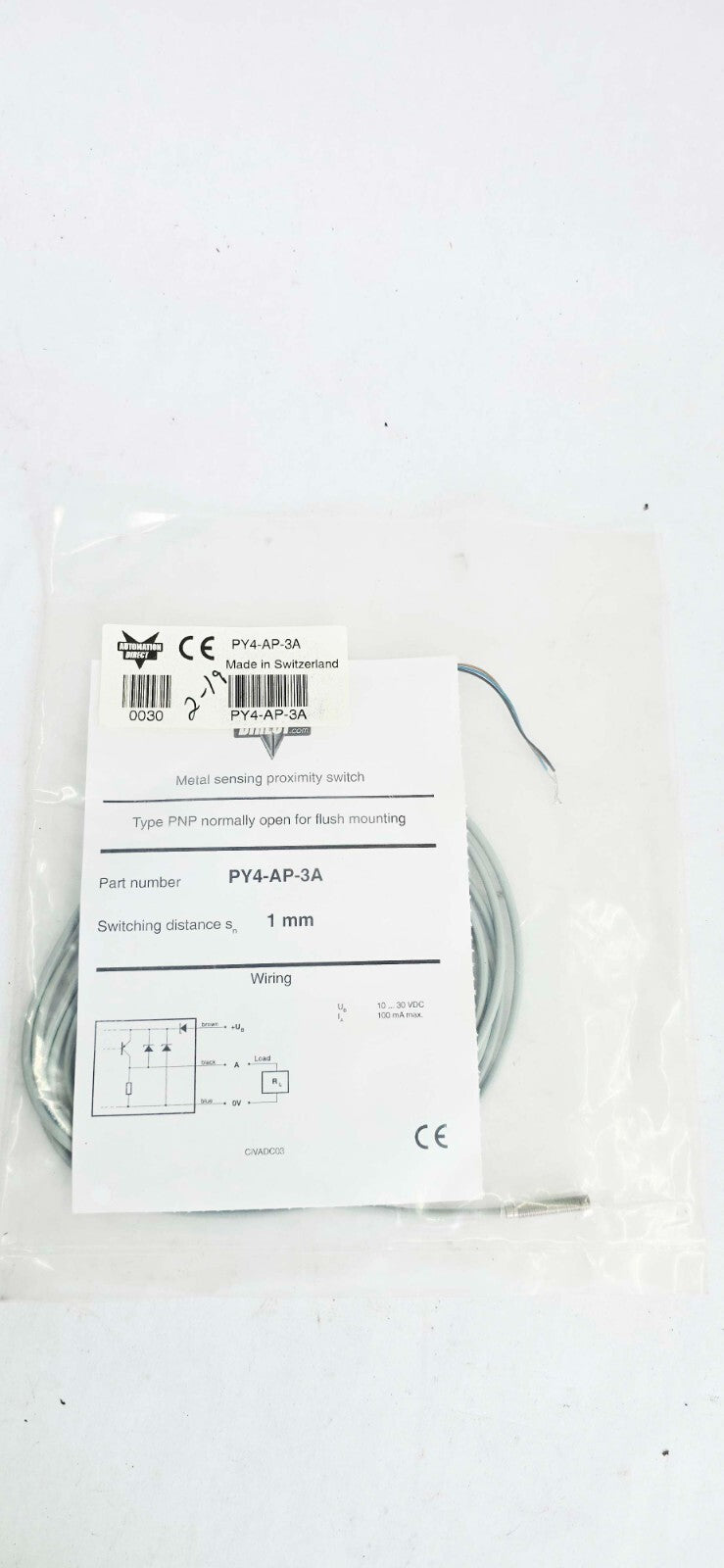 AUTOMATION DIRECT PY4-AP-3A SENSOR – Annapurna Industrial