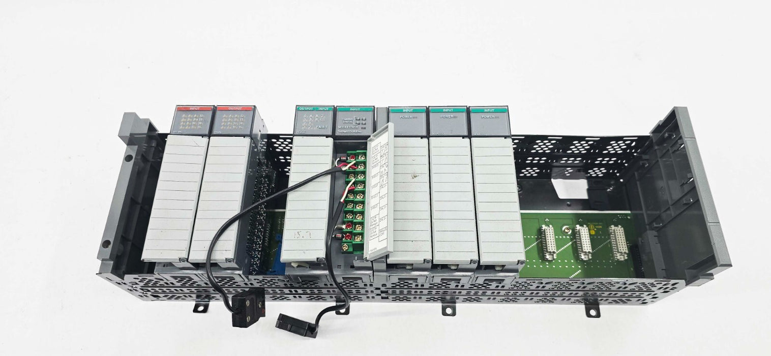 Allen-Bradley 1746-A13 SLC500 Chassis w/ 7 I/O Modules