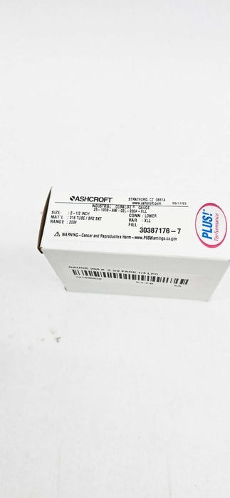 Ashcroft 25-1009-AW-02L-200#-XLL Industrial Pressure Gauge 2.5" 3037176-7