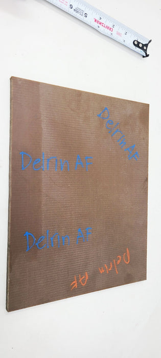 9.5" x 12" x .375" Delrin AF Brown Acetal Plastic Sheet
