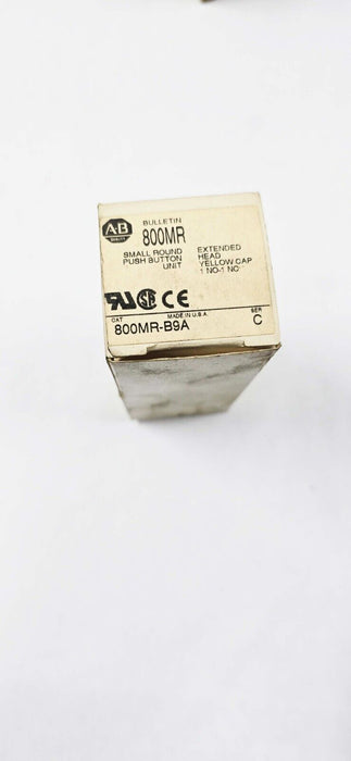 ALLEN BRADLEY 800MR-B9A SER C BLACK PUSHBUTTON