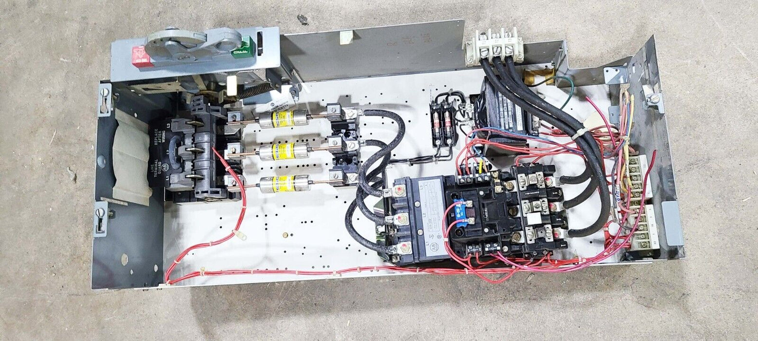 Allen Bradley Size 3 Starter Bucket 509-DOD, Breaker, 50 HP