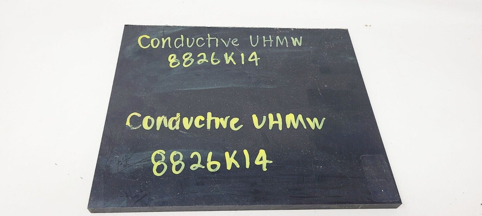 1 Piece Conductive UHMW Poly Flat Stock 1/2" Thick, 10" x 11"