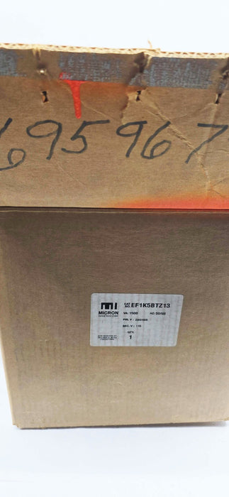 Micron Econotran EF1K5BTZ13 industrial control transformer KVA 1.50 HZ 50/60 180