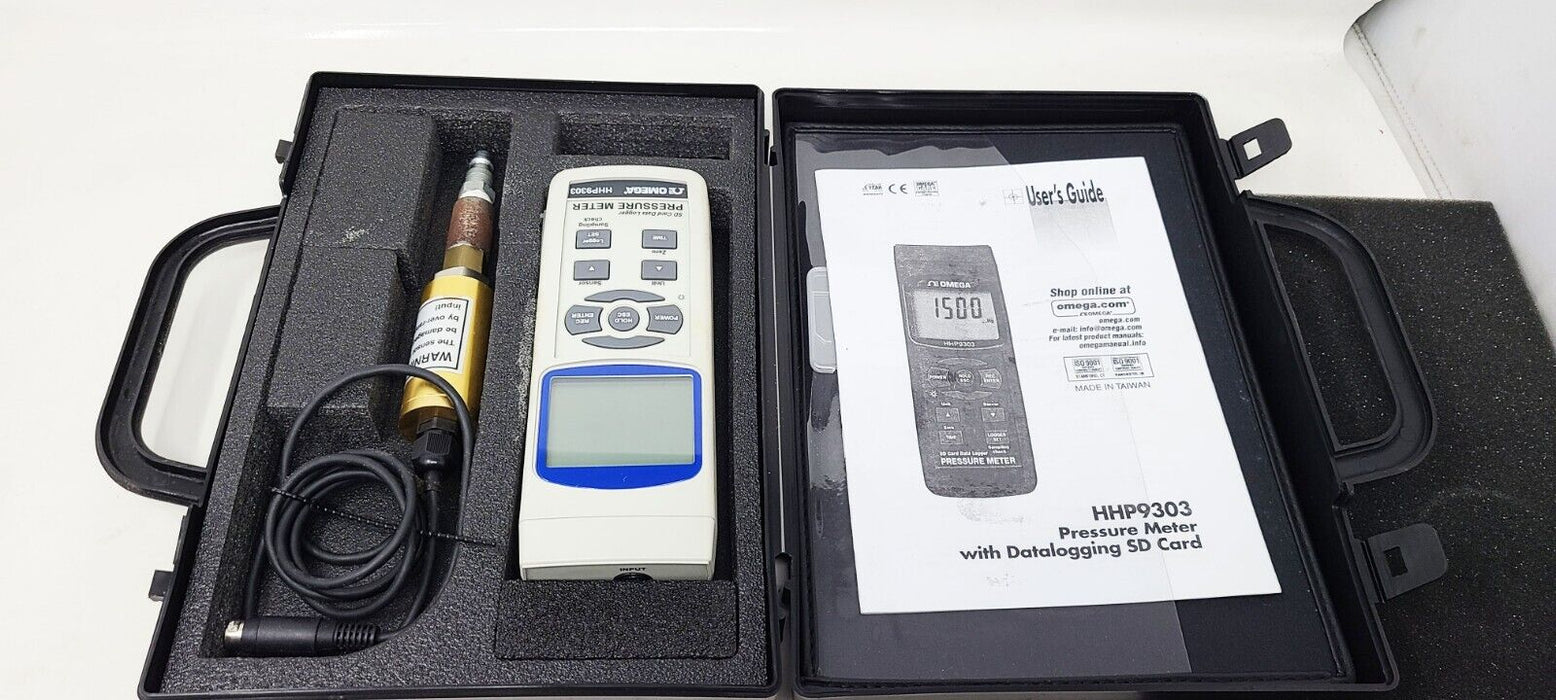 Omega Pressure Meter with Datalogging and SD Card HHP9303