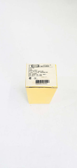 Hubbell 1-Phase Grounding Male Cord Mount Locking Plug HBL23014HGB