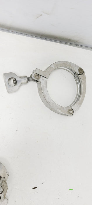 Sanitary Pressure Tri Clamp | 3.5" Double Hinge