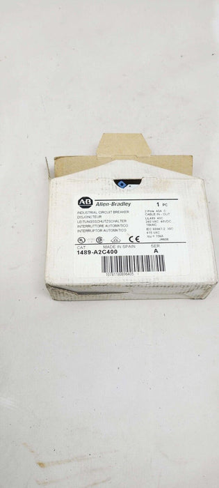 Allen-Bradley AB 1489-A2C400 Industrial Miniature CIRCUIT BREAKER 40 Amp