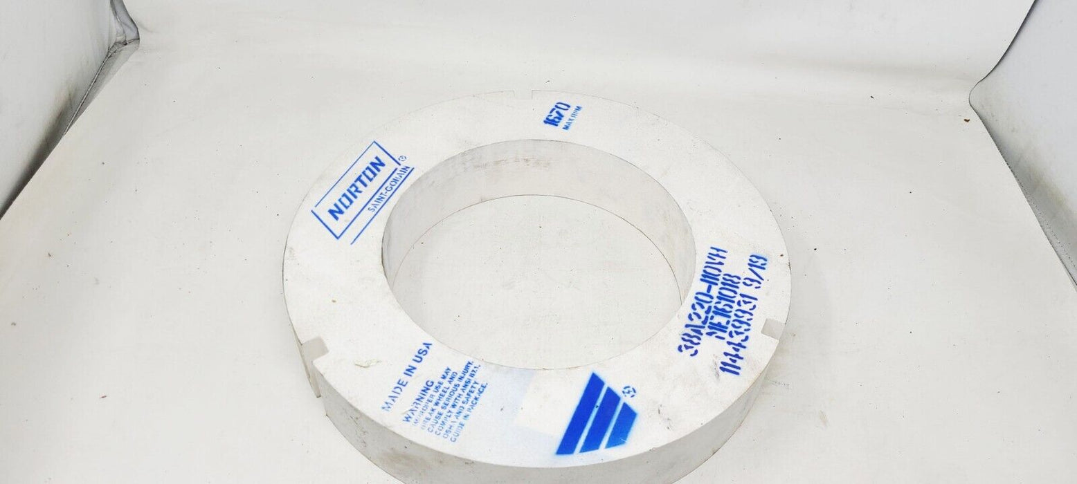 Norton Centerless Grinding Wheel 38A220-L10VH 12.5" DIA x 7.75" Hole