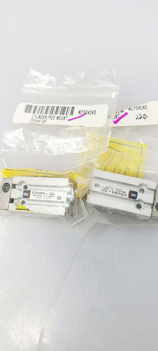 2 PACK - SMC CDUK6-5D AIR CYLINDER