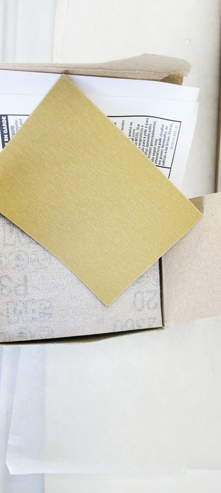 3M Hookit Paper Sheet 236U, 3” X 4” P320 grit 28176 (50/Box X 10) 500 Total