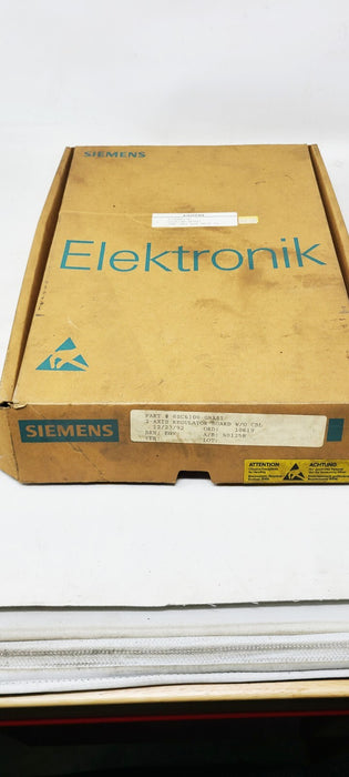 Siemens 6SC6100-0NA81 2-Axis Regulator Board W/O CBL
