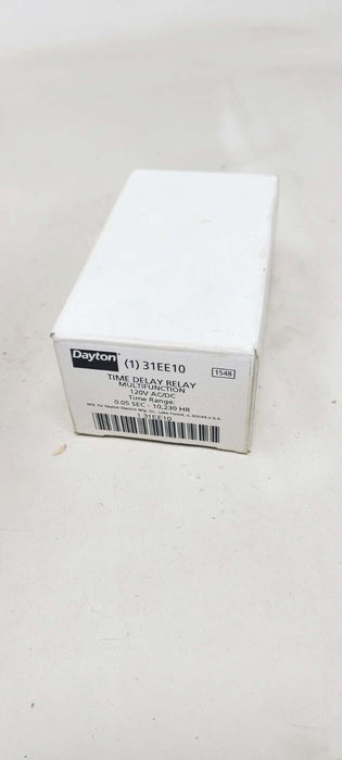 DAYTON 31EE10 Time Delay Relay,120VAC/DC,10A,SPDT