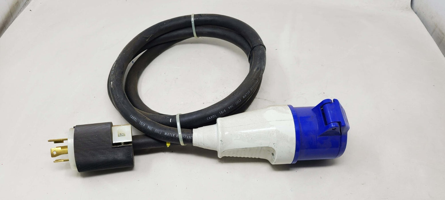 600V Carol Power Cord Cable 10/4 with Walther BS4343 30A Plug