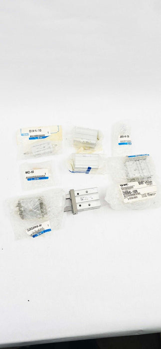 9 PIECES - SMC Cylinders CDRQ2BW15-90, MHZ2-10S, CDUW16-10D, CDQ2B40-10DM