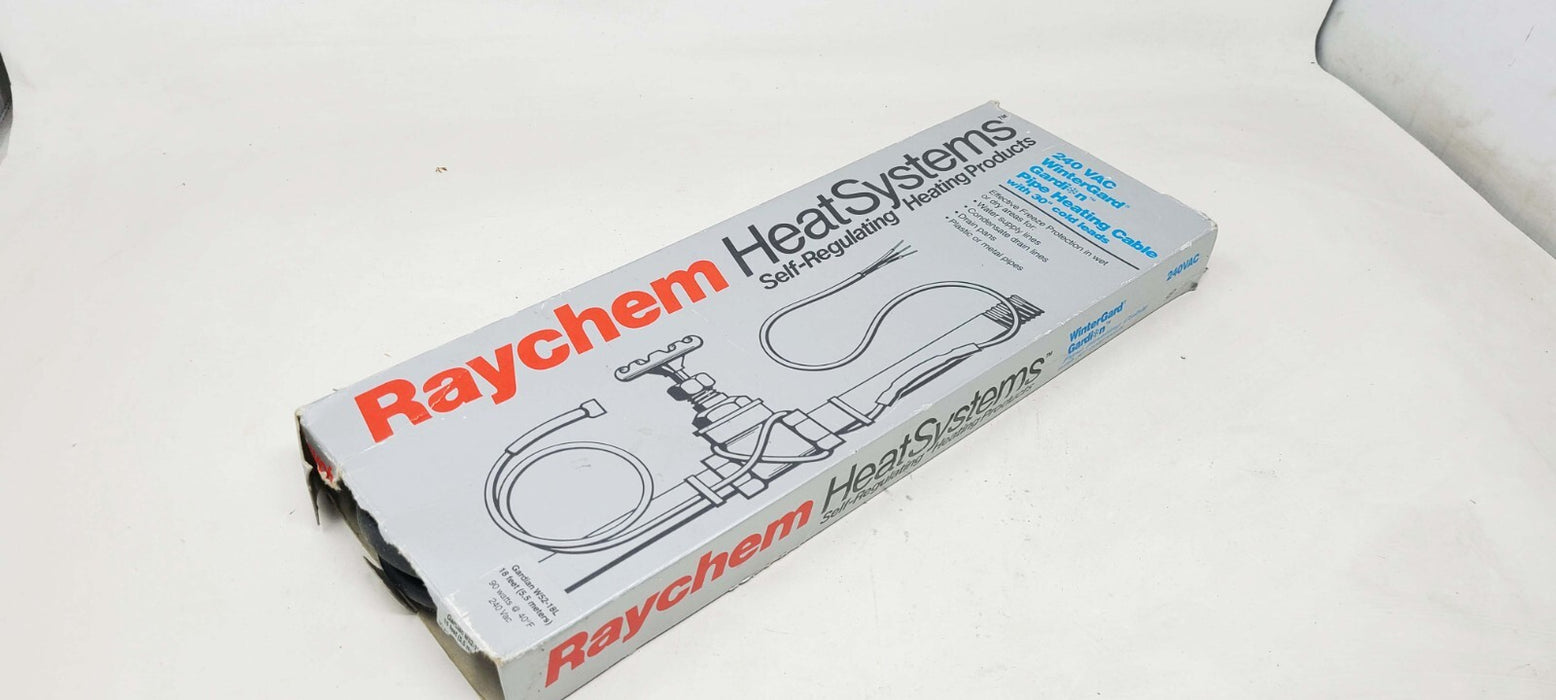 Raychem W52-18L Self Regulating Heating Cable, 18 ft, 240