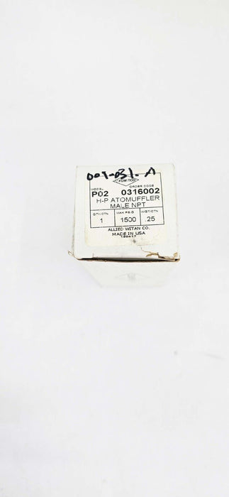 ALWITCO P02 ATOMUFFLER 1/4" NPT.