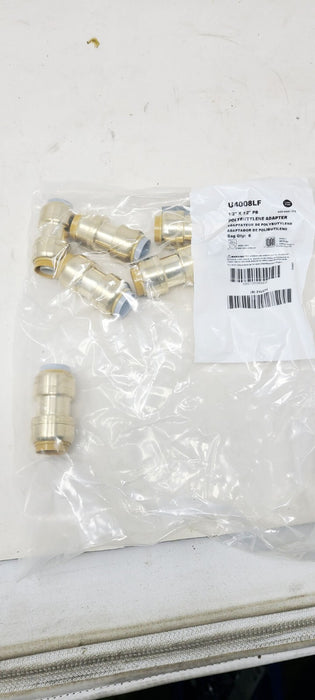 6 PACK - Sharkbite U4008LF 1/2" PB x 1/2" CTS Polybutylene Transition Coupling