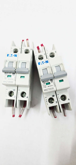 2 PACK - Eaton WMZT2D20 Miniature Circuit Breaker Unit