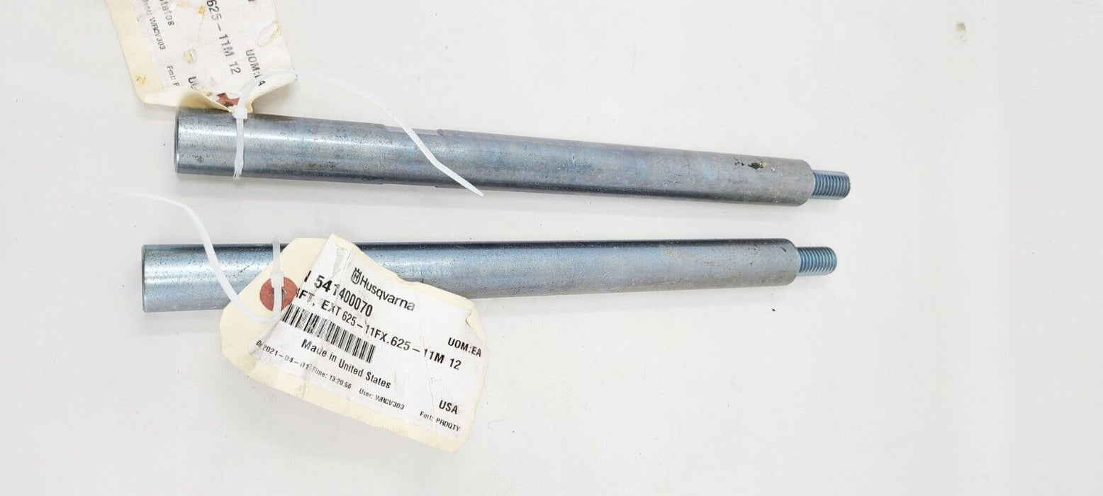 (2x) Husqvarna 541400070 Extension Shaft 1-1/4" x 12" EXT 625-11FX.625-11M