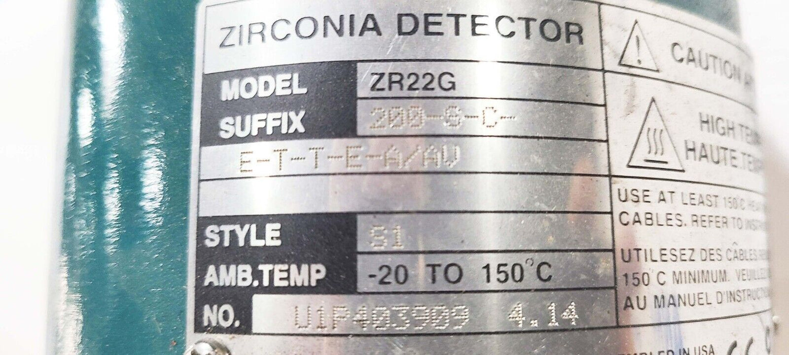 YOKOGAWA ZR22G-200-S-C-E-T-T-E-A/AV     -20'-+150'C STYLE S1 Zirconia Detector