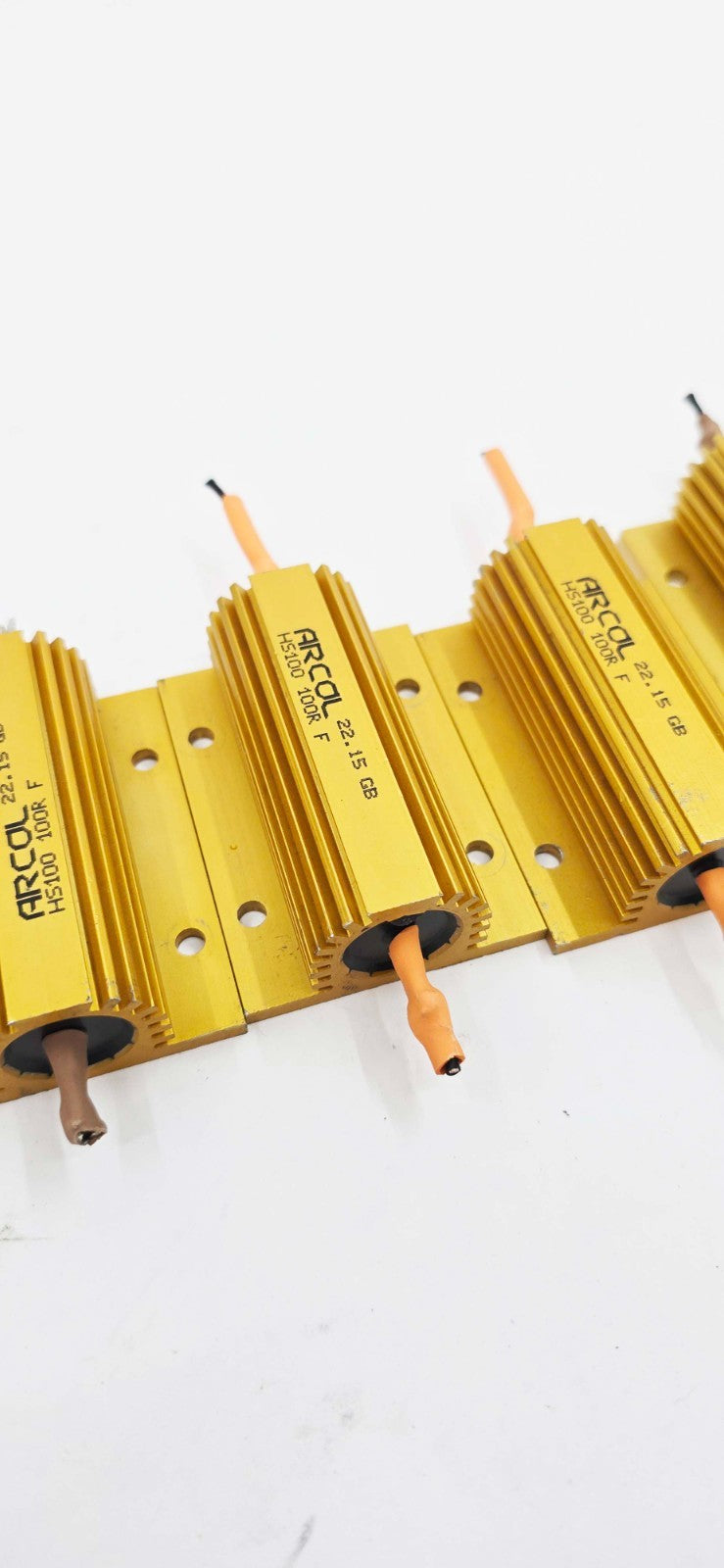 7 PACK - Arcol HS100 100R F Ohmite Aluminium Chassis Mount Resistor ...