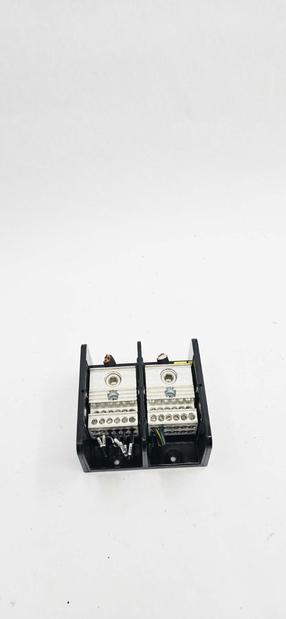 Marathon 1452552 power distribution blocks, 600V 380A, panel-mount, four-position rocker switches.