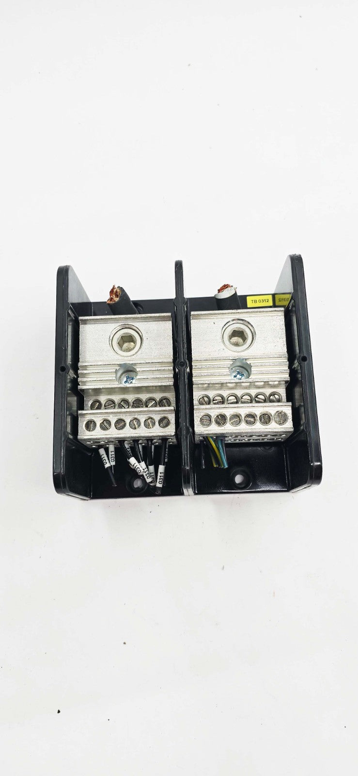 Marathon 1452552 power distribution block, 600V 380A, four-position, panel-mount rocker switch