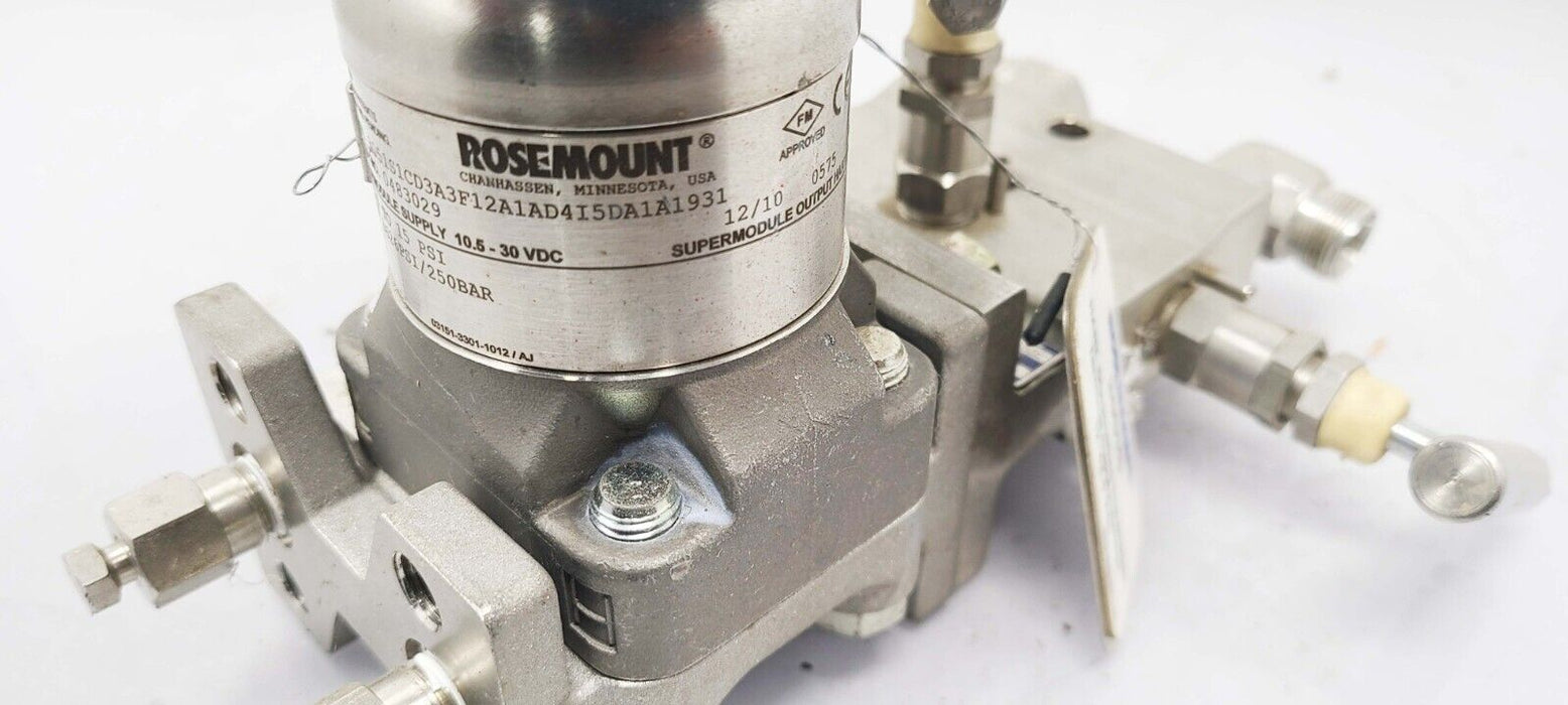 Rosemount 3051S Pressure Transmitter w/ Anderson Greenwood Manifold