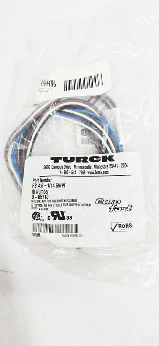 Turck FS 4.5-1/14.5/NPT Circular M12 Plug, 5 Position, U-05710