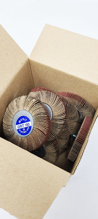 Merit 088341 34011 MiniWheel Buffing Wheel XX-250 Diameter 180 GRIT (Pack of 10)