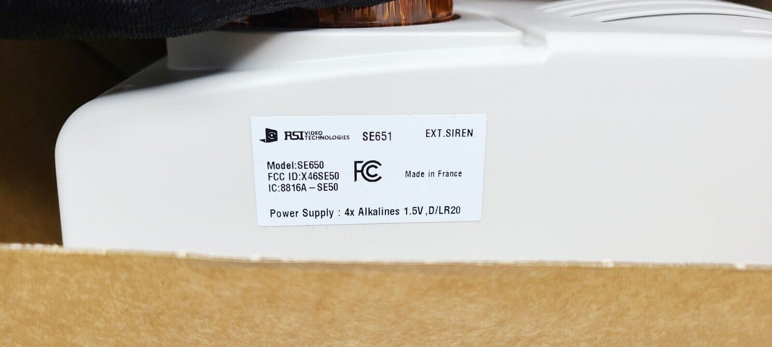 RSI Videofied Wireless Outdoor Siren/Strobe (SE-650)