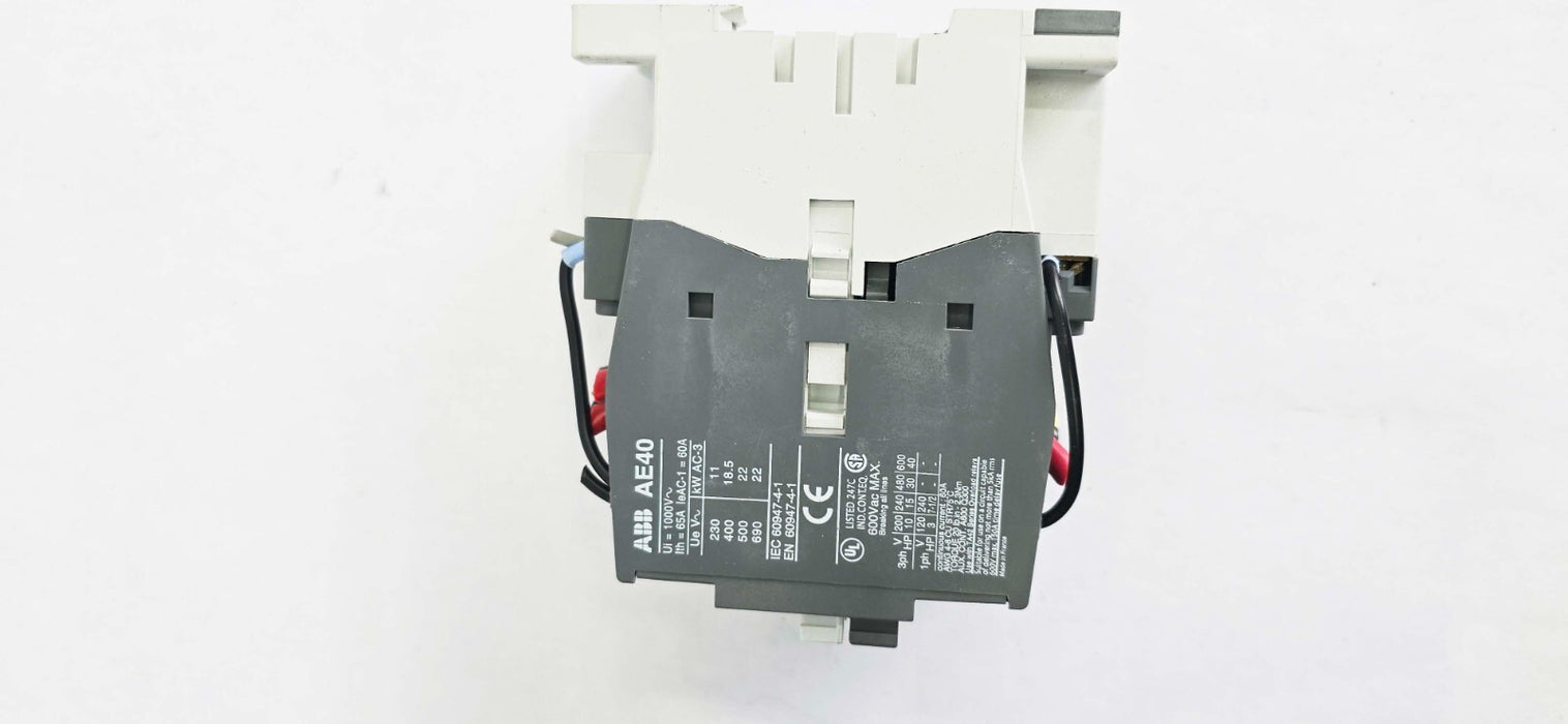ABB AE40-30-01 Contactor 600V 50HZ 3 Phase