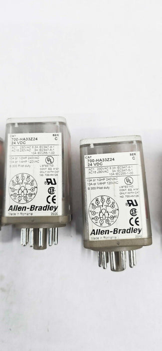 4 PACK - Allen Bradley 700-HA33Z24 SER B Relay 230VAC 10A
