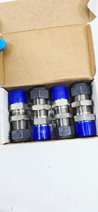 1 PIECE - Parker 12-12 XH2BZ-SS CPI 37° Tube Flare Bulkhead Connector