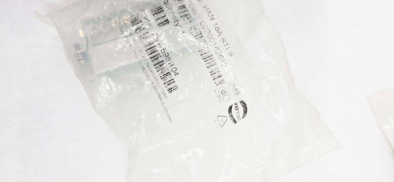 2 PACK - Harting HAN 16A-STI-S Male Connector Insert 09200162612