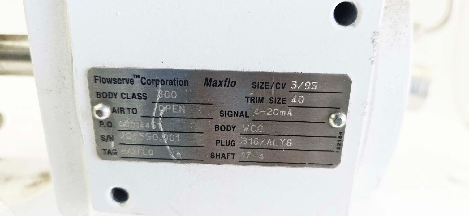 Flowserve Valtek Maxflow Body 300 W/Flowserve NT3000 Transducer