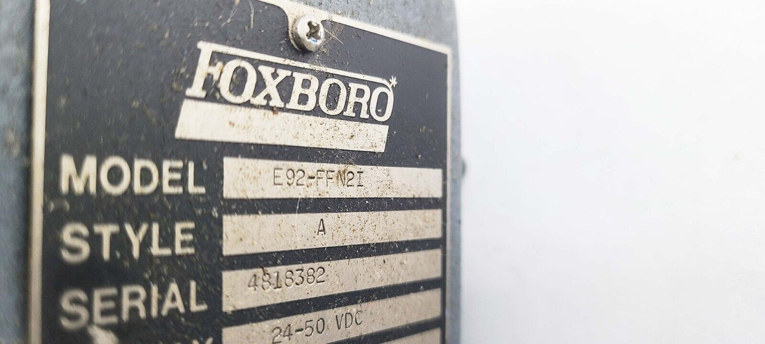 Foxboro Air to Current Converter E92-FFN2I A & Mounting Bracket 4-20 mA PLC