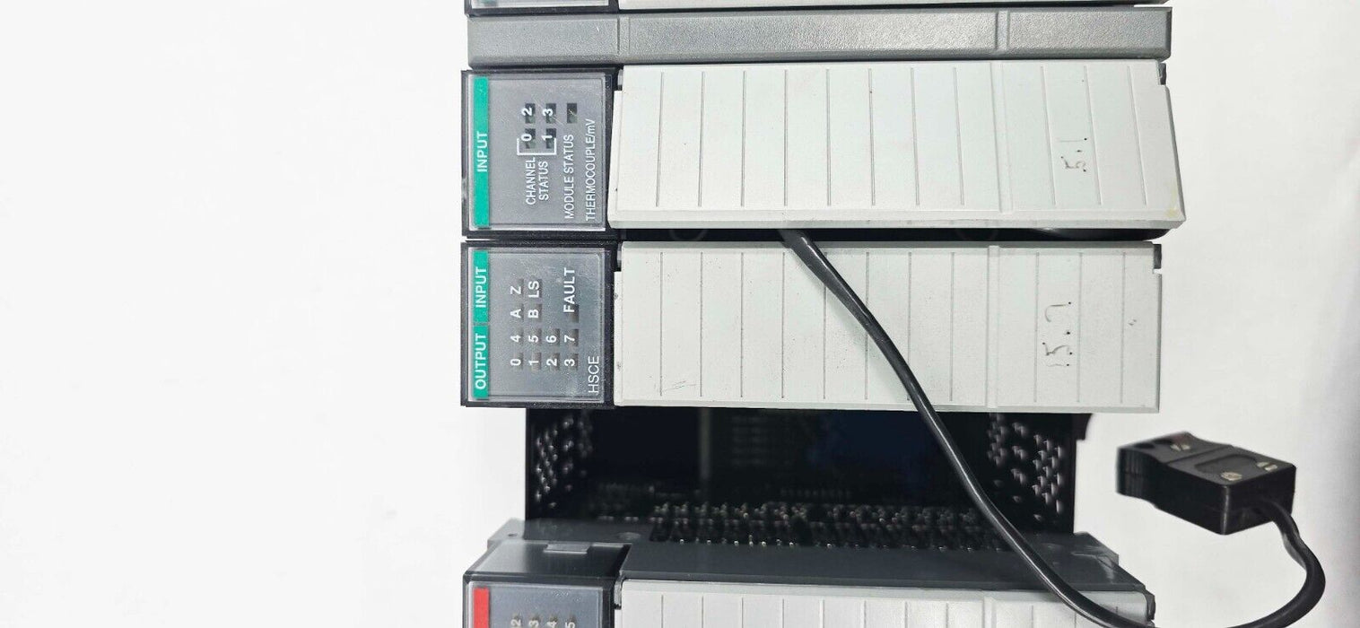 Allen-Bradley 1746-A13 SLC500 Chassis w/ 7 I/O Modules