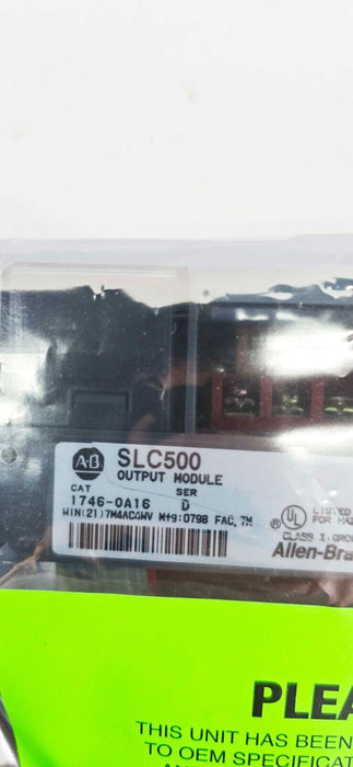 Allen-Bradley 1746-OA16 Series D SLC500 Output Module