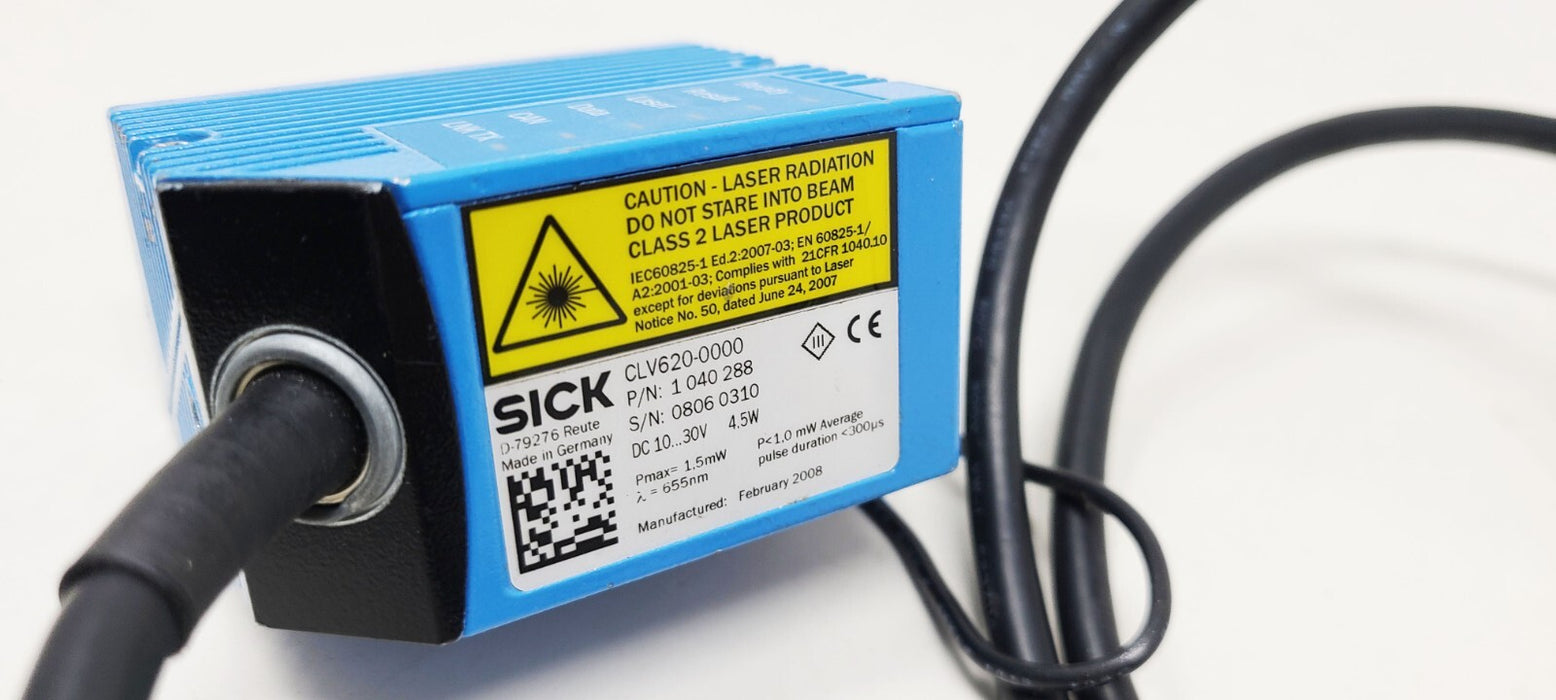 SICK CLV620-0000 FIXED MOUNT BARCODE SCANNER 1040288