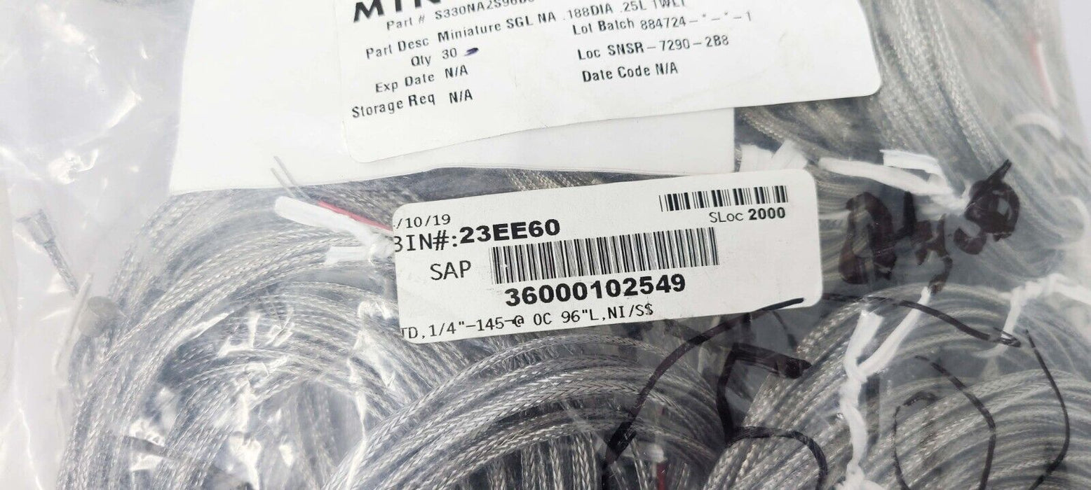 PACK of 30 - Minco S330NA2S96B0 Temperature Stator Sensor Miniature SGL .188 DIA