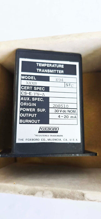Foxboro E94-XXXB-STC Temperature Transmitter 30v-dc