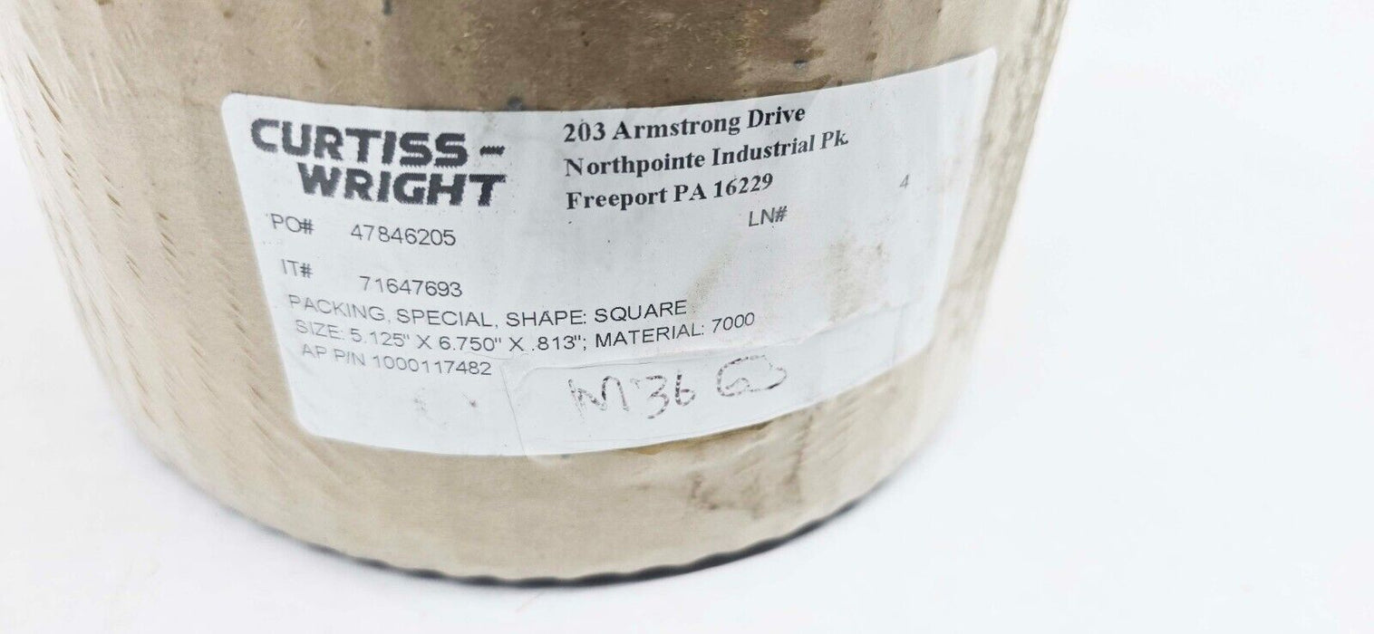 Curtiss-Wright Graphite Packing Square Shape 5.125" x 6.75" x .813" 1000117482