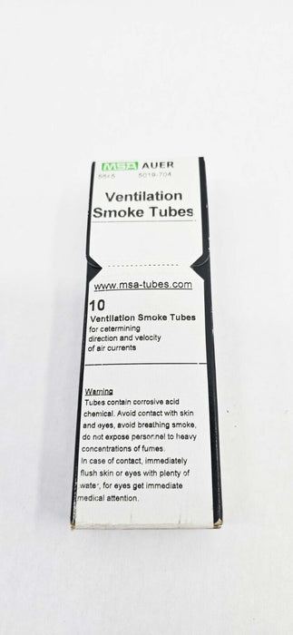 Box of 10 - MSA 5645 Ventilation Glass Smoke Tubes 5019-704