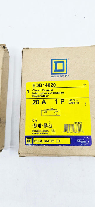 4 PACK - Square D EDB14020 Miniature Circuit Breaker