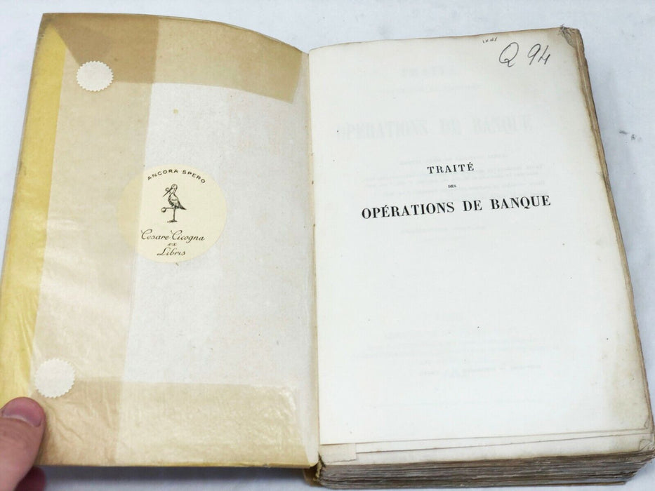 Traité théorique et pratique des operations de banque Courcelle-Seneuil J-G 1864
