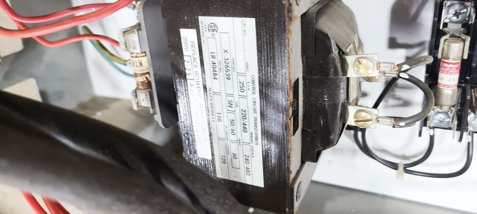 Allen Bradley 2112B Size 3 Starter Bucket 509-DOD, 40116-495-01 Breaker, 40 HP