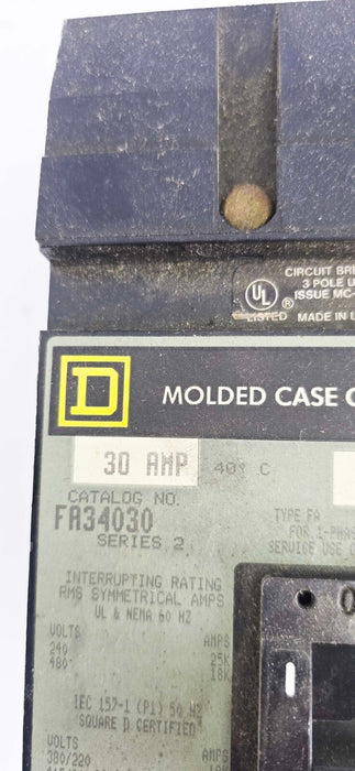 Square D FA34030 Pole Circuit Breaker