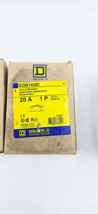 4 PACK - Square D EDB14020 Miniature Circuit Breaker